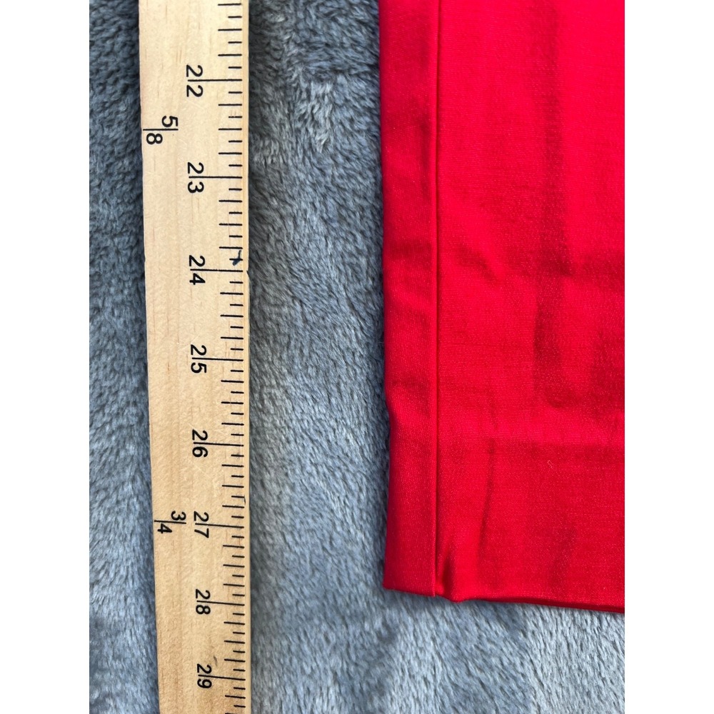Frances Valentine Lucy Japanese Cigarette Pants Womens 18 40x28 Red Crop Stretch - Picture 5 of 11